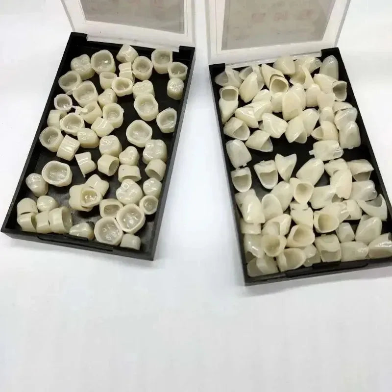 5 Boxes Dental Teeth Veneers Whitening False Denture Resin Temporary Crown Replacement Kit Porcelain Dental Material Oral Care Peaceful Pleasures Health and Wellness