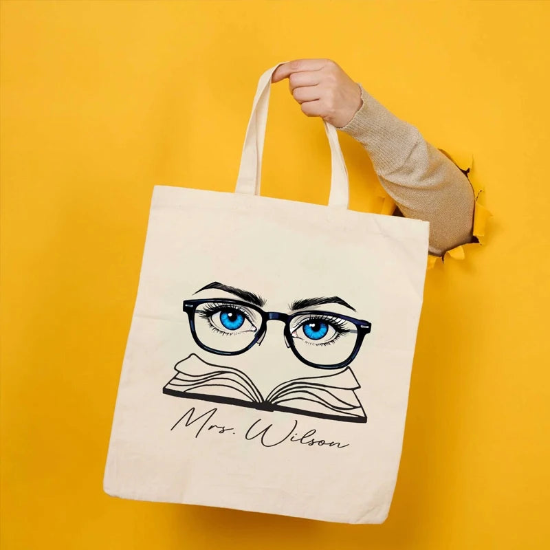 Personalized Canvas Tote Bag | Custom Teacher Gift