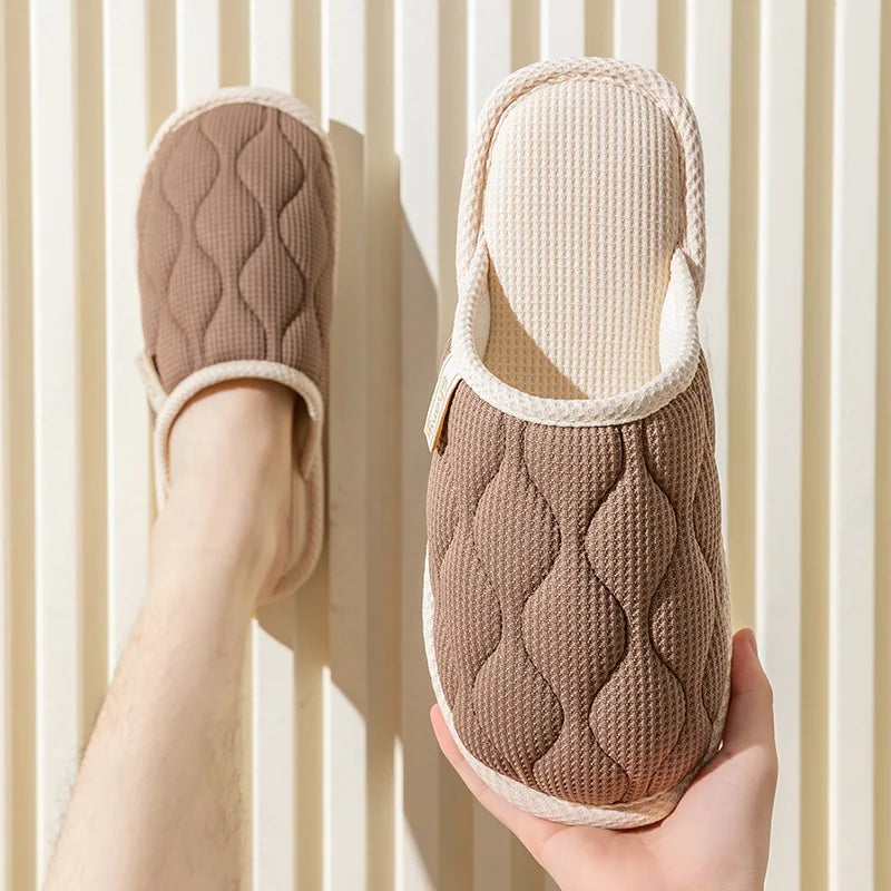 Women's Fuzzy Plush House Slippers | Soft Sole Indoor Slides