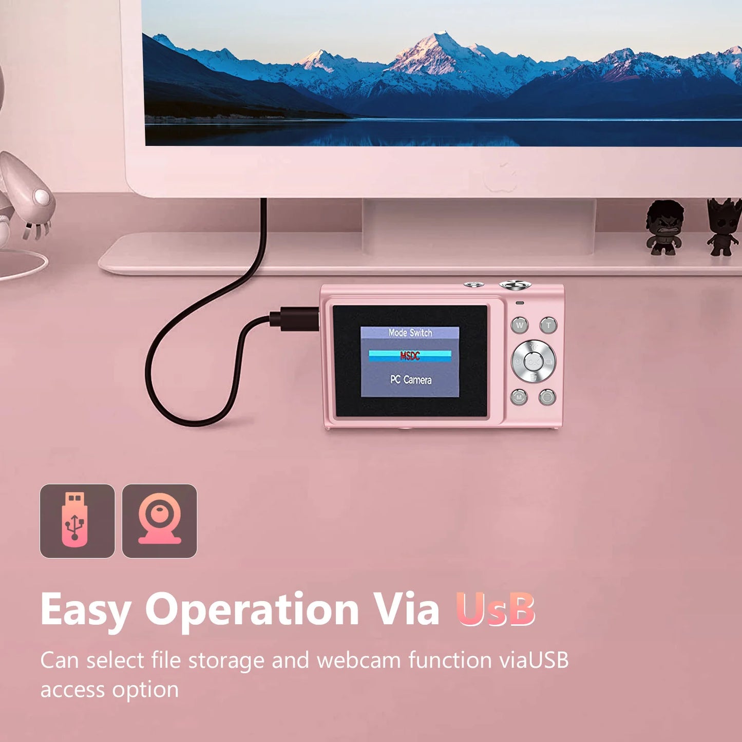 4K Digital Camera 48MP Autofocus Vlogging Camera for Kids & Adults