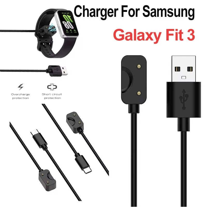 USB-C Magnetic Charger for Samsung Galaxy Fit 3 – 1-2 Pack Peaceful Pleasures Health and Wellness