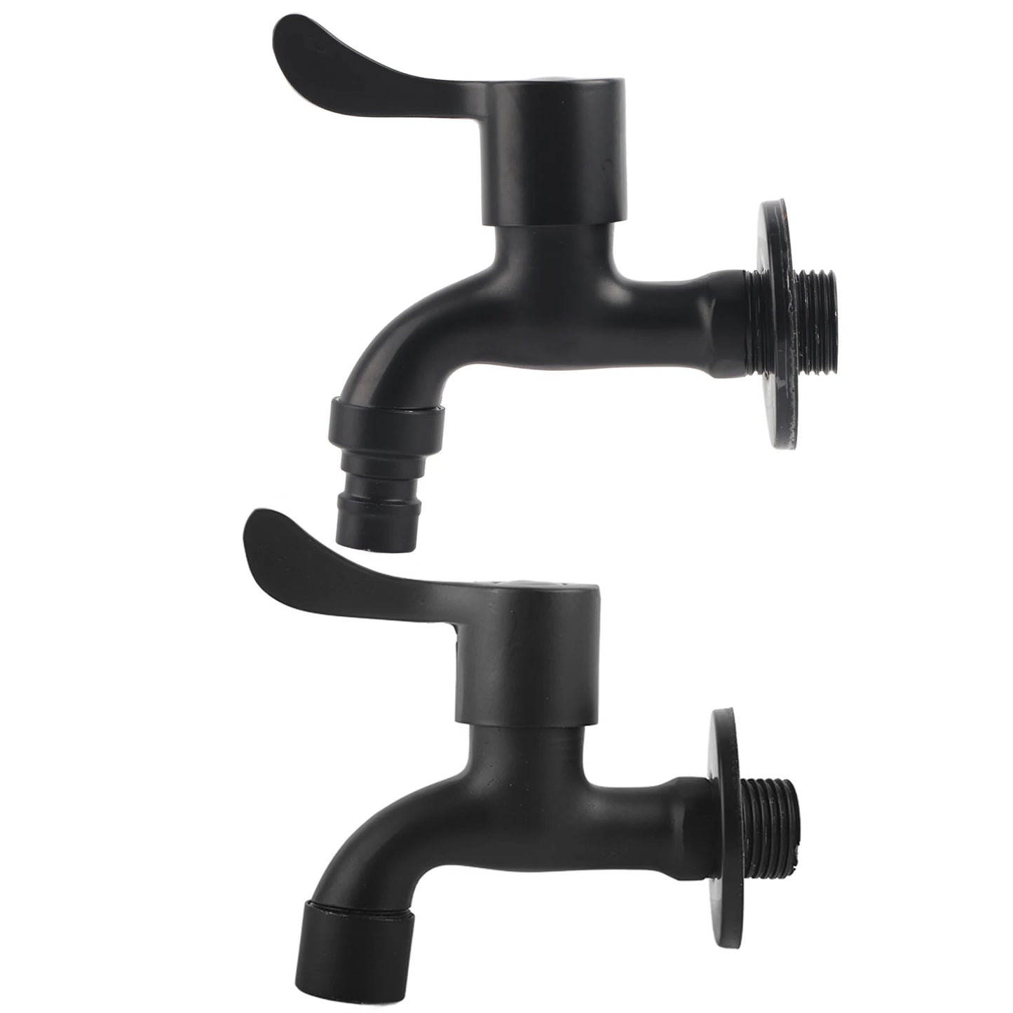 304 Stainless Steel Black Wall Mount Tap Garden Water Faucet for Bathroom Washing Machine Tap Stainless Steel Faucet Peaceful Pleasures Health and Wellness