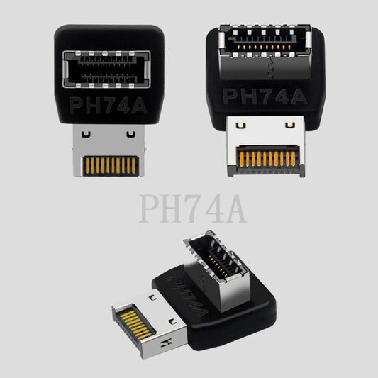 USB 3.1 Type-C 90° Internal Header Adapter – Type-E Converter USB Header Adapter Peaceful Pleasures Health and Wellness