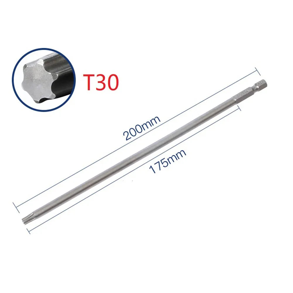 Extended Screwdriver Bit 1 4 Magnetic Torx Alloy Steel T10 T15 T20