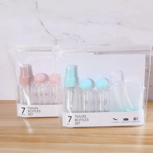 Travel Size Skincare Set – Leakproof Refillable Toiletry Bottles Travel Toiletry Set Peaceful Pleasures Health and Wellness