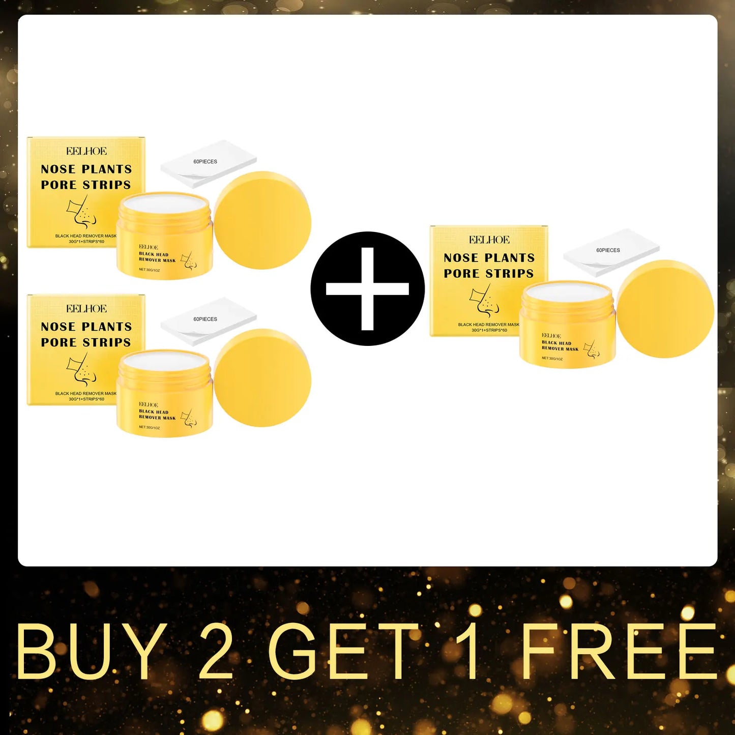 EELHOE Blackhead Nose Peel-Off Mask | Deep Pore Cleansing 30g