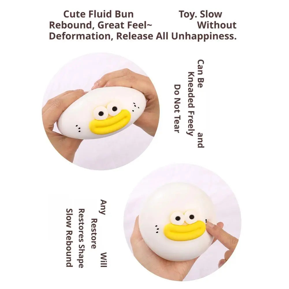 Cute Dumpling Squishy Fidget Toy – Soft TPR for Kids & Adults