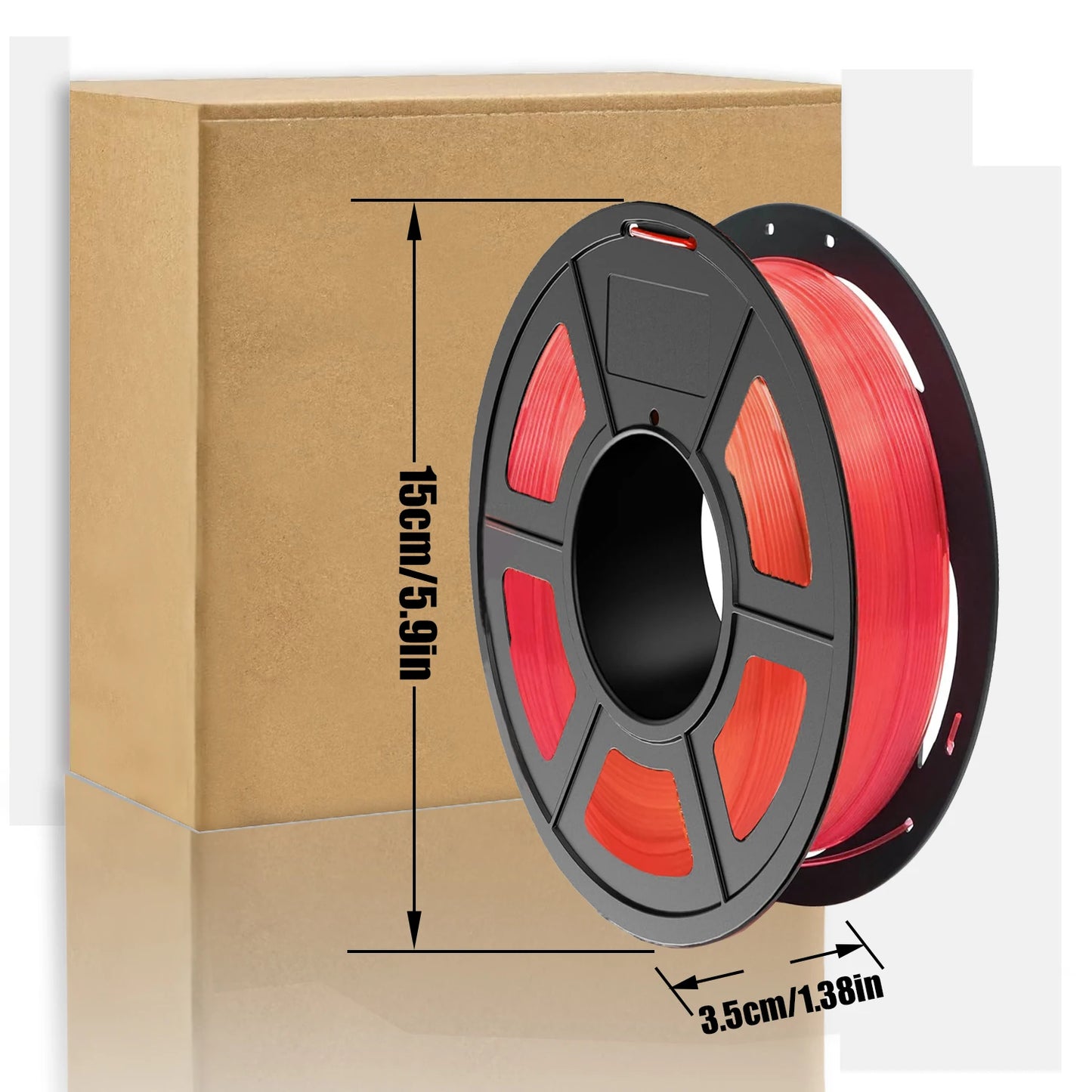 DINGSUN 3D PLA Gradient Multicolor Filament 1.75mm ±0.02mm