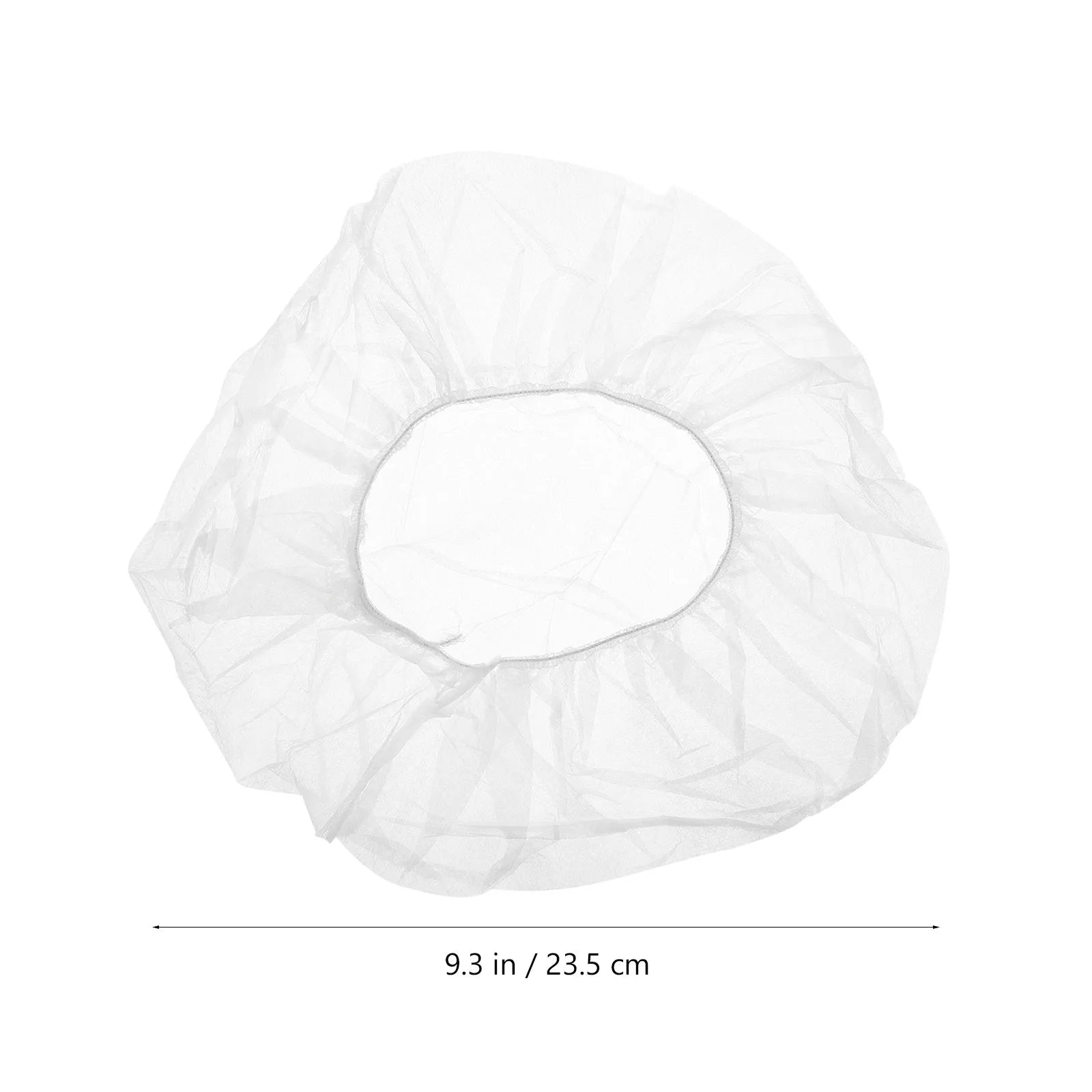 100Pcs Non Woven Bouffant Caps One Size Comfortable Elastic Work Hat for Nurses Food Surgery Factory Home Kitchen Peaceful Pleasures Health and Wellness White
