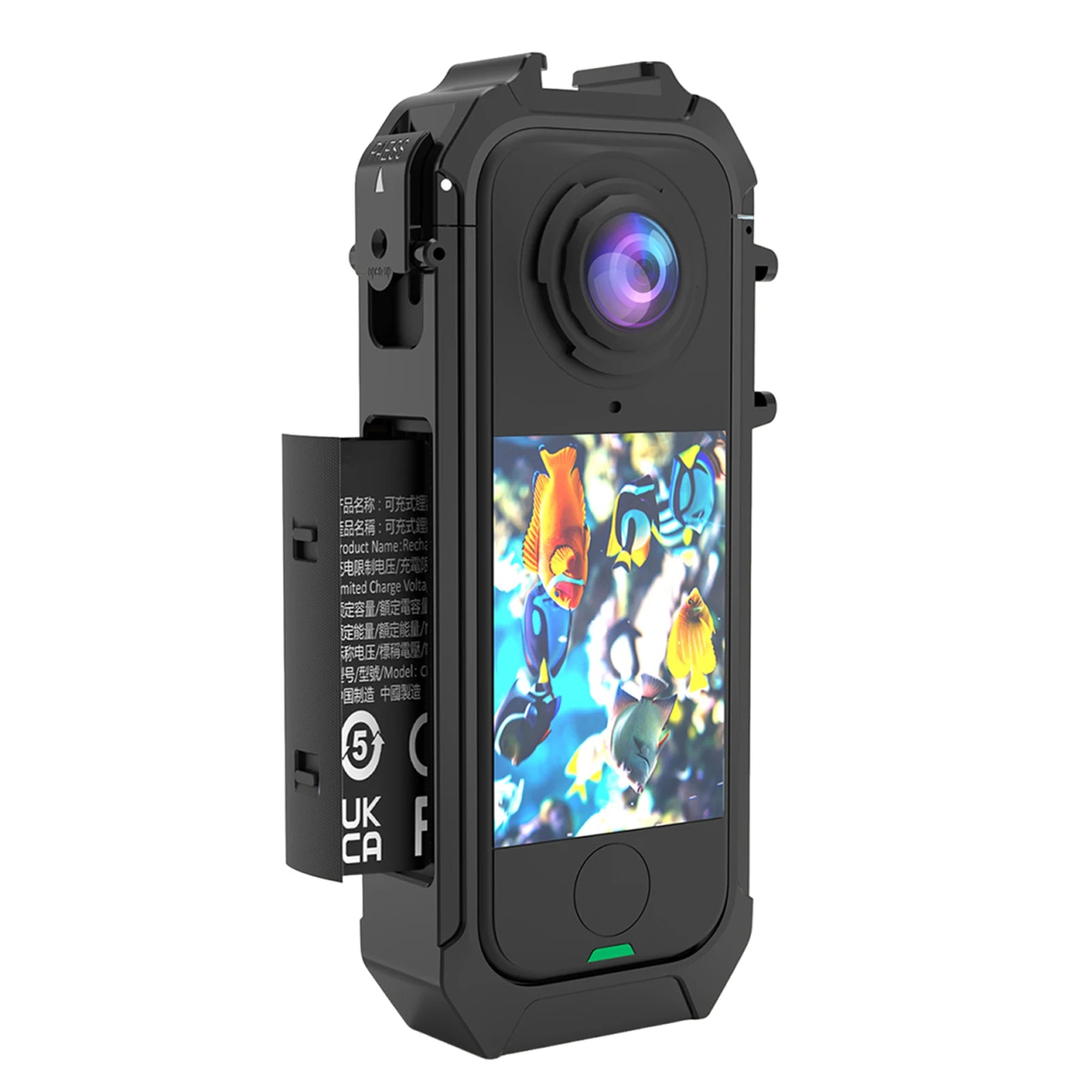 Camera Cage Magnetic Quick Release Protective Case with 1/4 Threads Cold Shoe Mount Housing Case for Insta360 X4 Air Accessories Peaceful Pleasures Health and Wellness