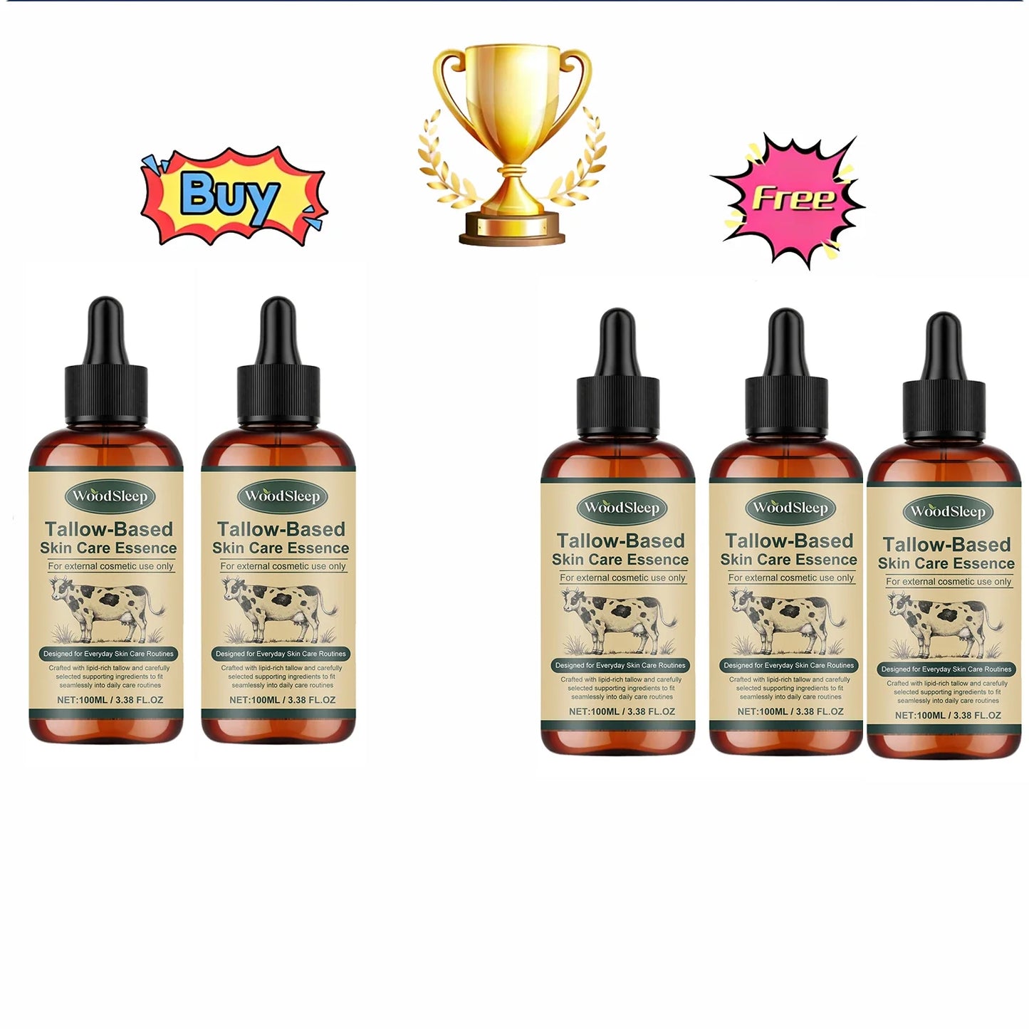 WOODSLEEP Tallow-Based Facial Moisturizing Oil 100ml
