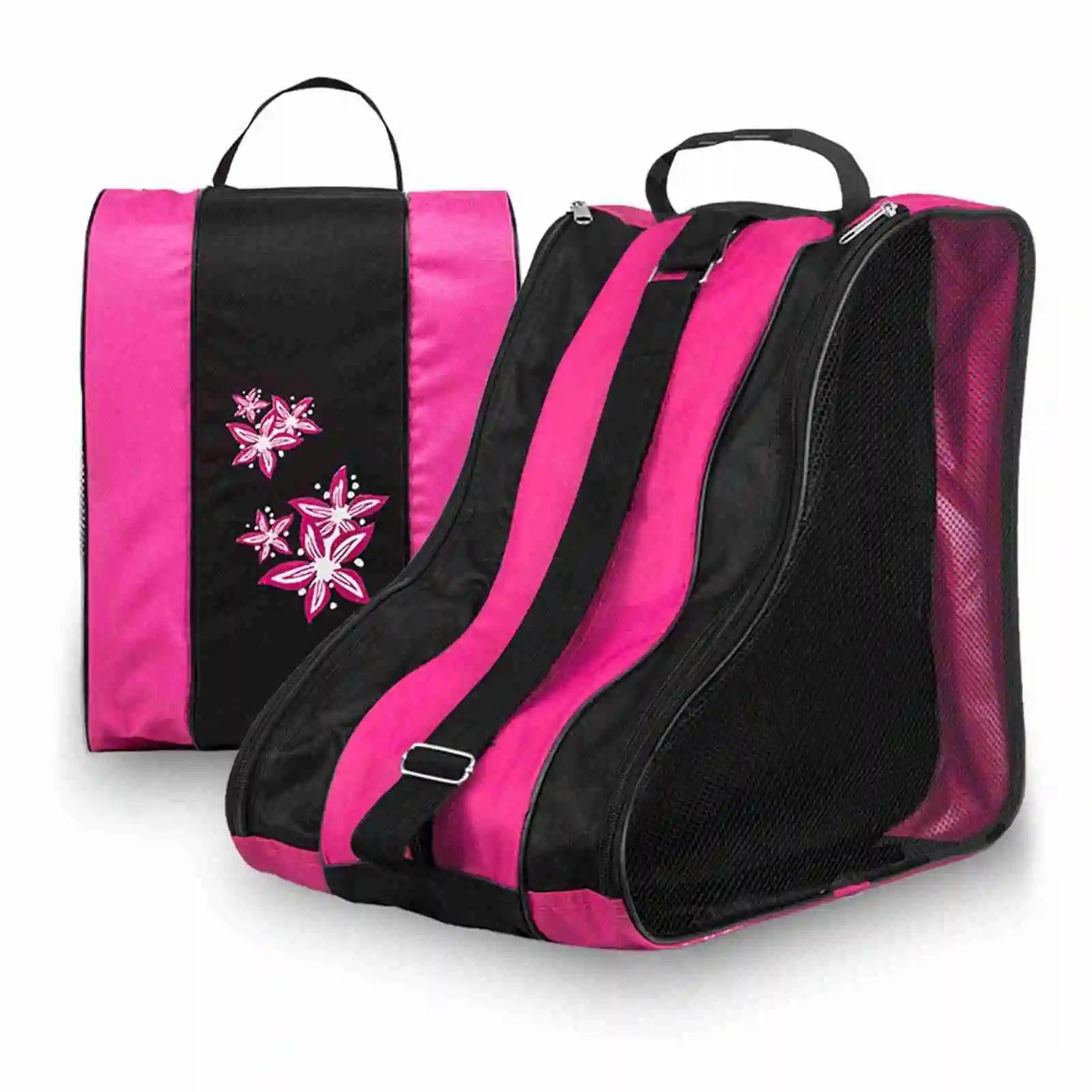 3 Layers Breathable Skate Carry Bag Case for Kids Roller Skates Inline Skates Ice Skates carry case for kids roller skates Peaceful Pleasures Health and Wellness Pink