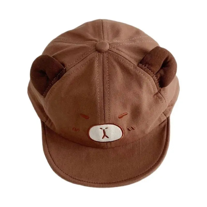Capybara Baby Sun Hat | Breathable Cotton Baseball Cap for Toddlers