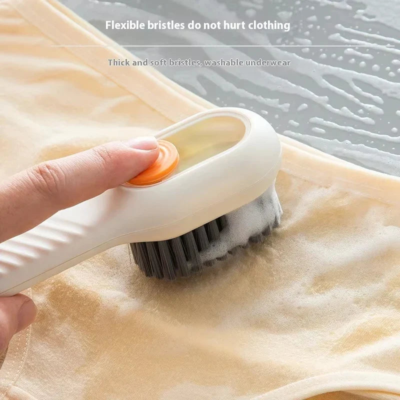 Automatic Liquid Dispensing Shoe & Clothes Cleaning Brush