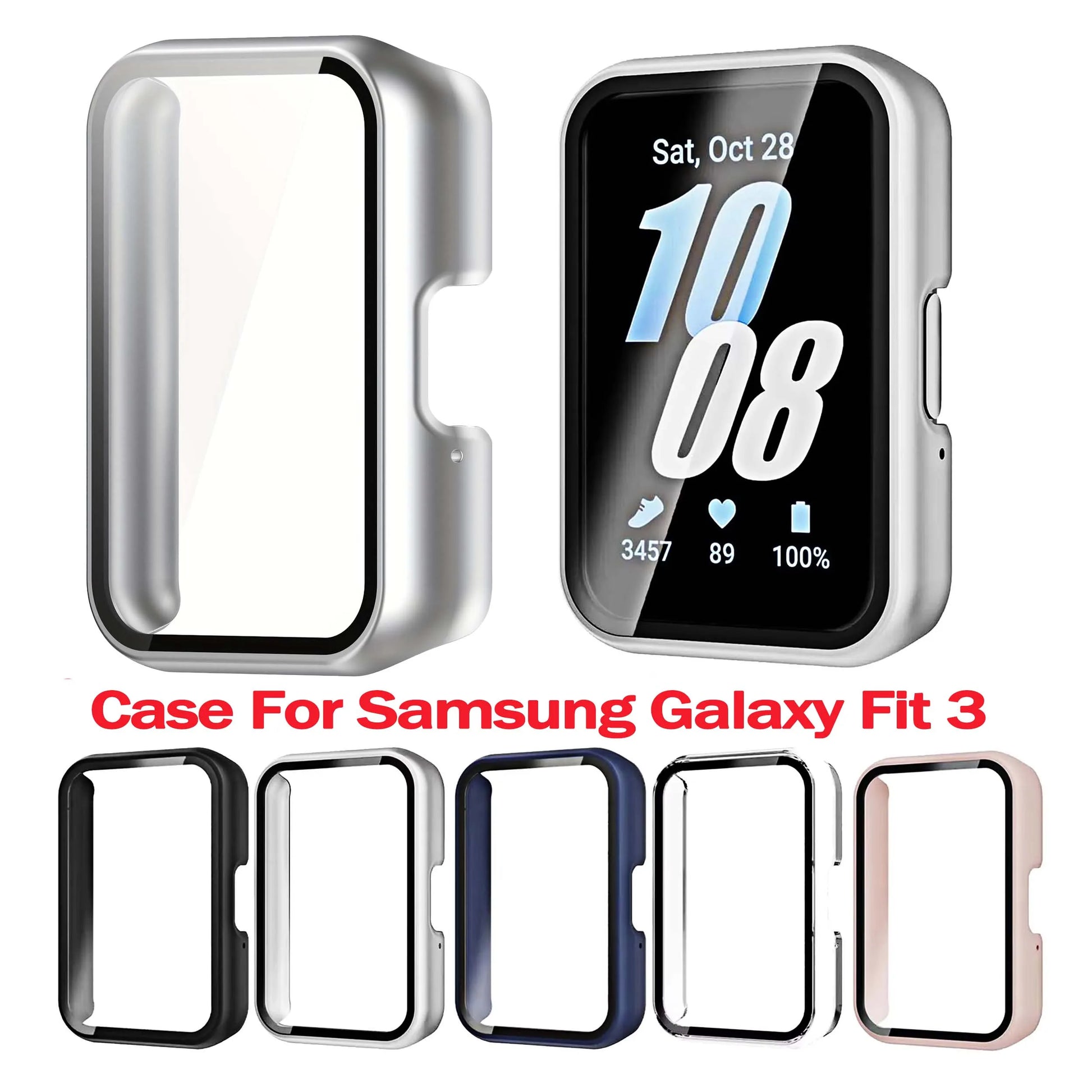 Samsung Galaxy Fit 3 Case – Hard PC Bumper & Tempered Glass Peaceful Pleasures Health and Wellness