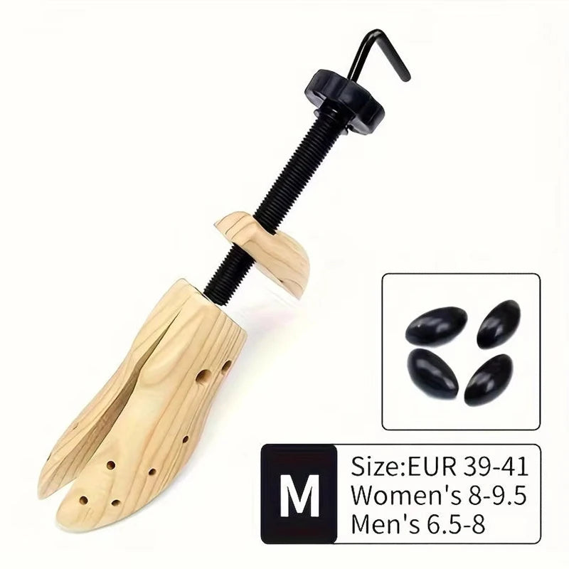 Wood Shoe Stretcher Adjustable for Men & Women – Expands Length & Width (1-2 Pcs)