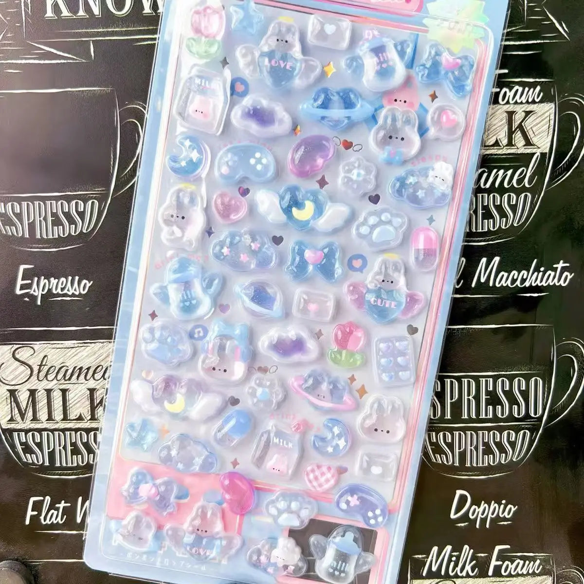 3D Kawaii Stickers – Ice Cream Fruit & Pets Scrapbook Decals