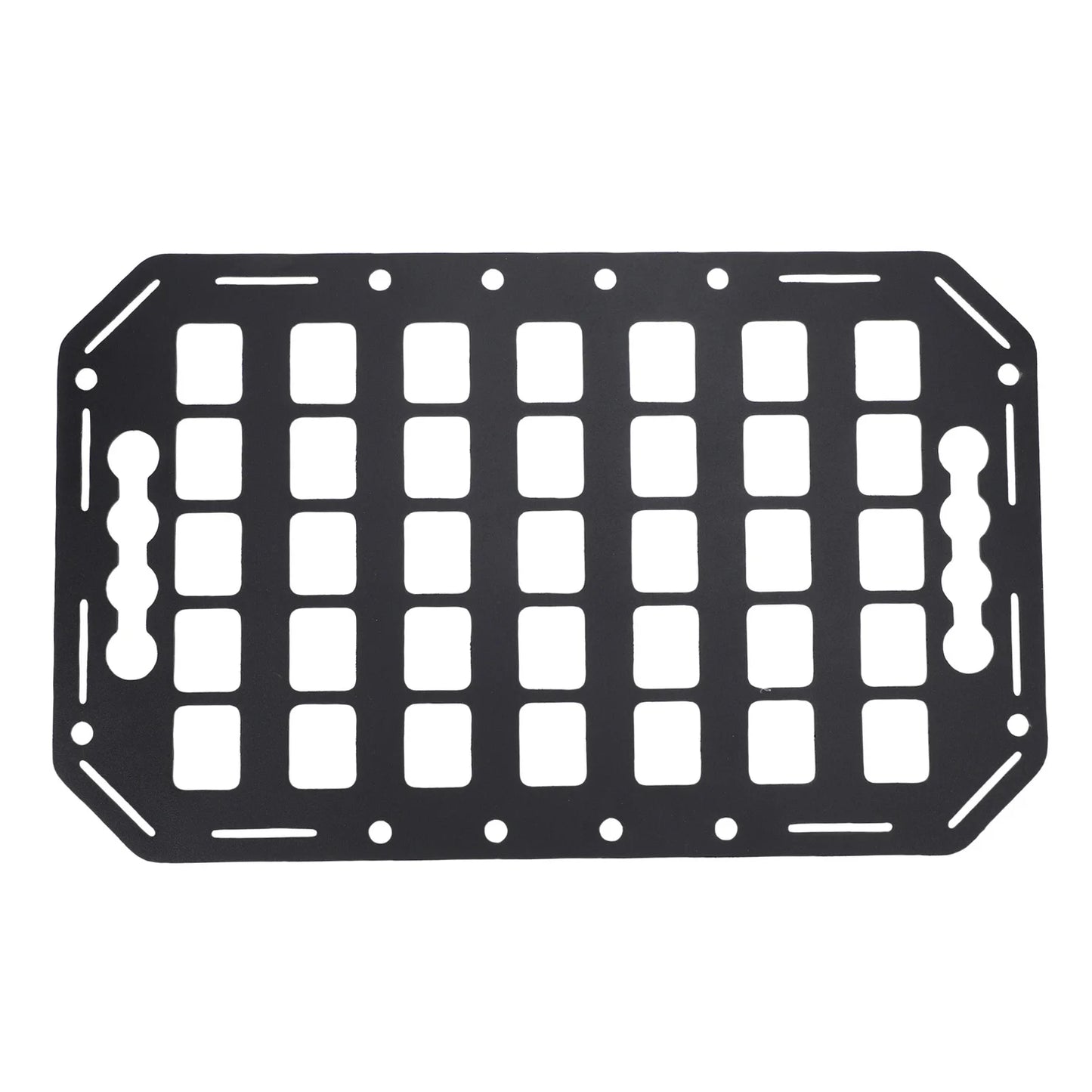 Aluminum MOLLE Panel Rack L-Track Compatible | Truck Bed Organizer