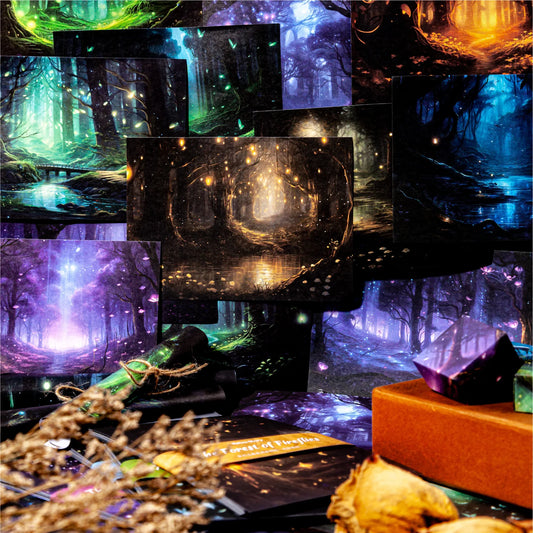Life Material Paper Firefly Series Dreamy Background Handbook Peaceful Pleasures Health and Wellness