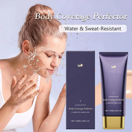 Body Coverage Perfector Long Lasting Waterproof Sweatproof Flawless Body Makeup Scars Spots Veins Tattoos Nourish Body Concealer Peaceful Pleasures Health and Wellness