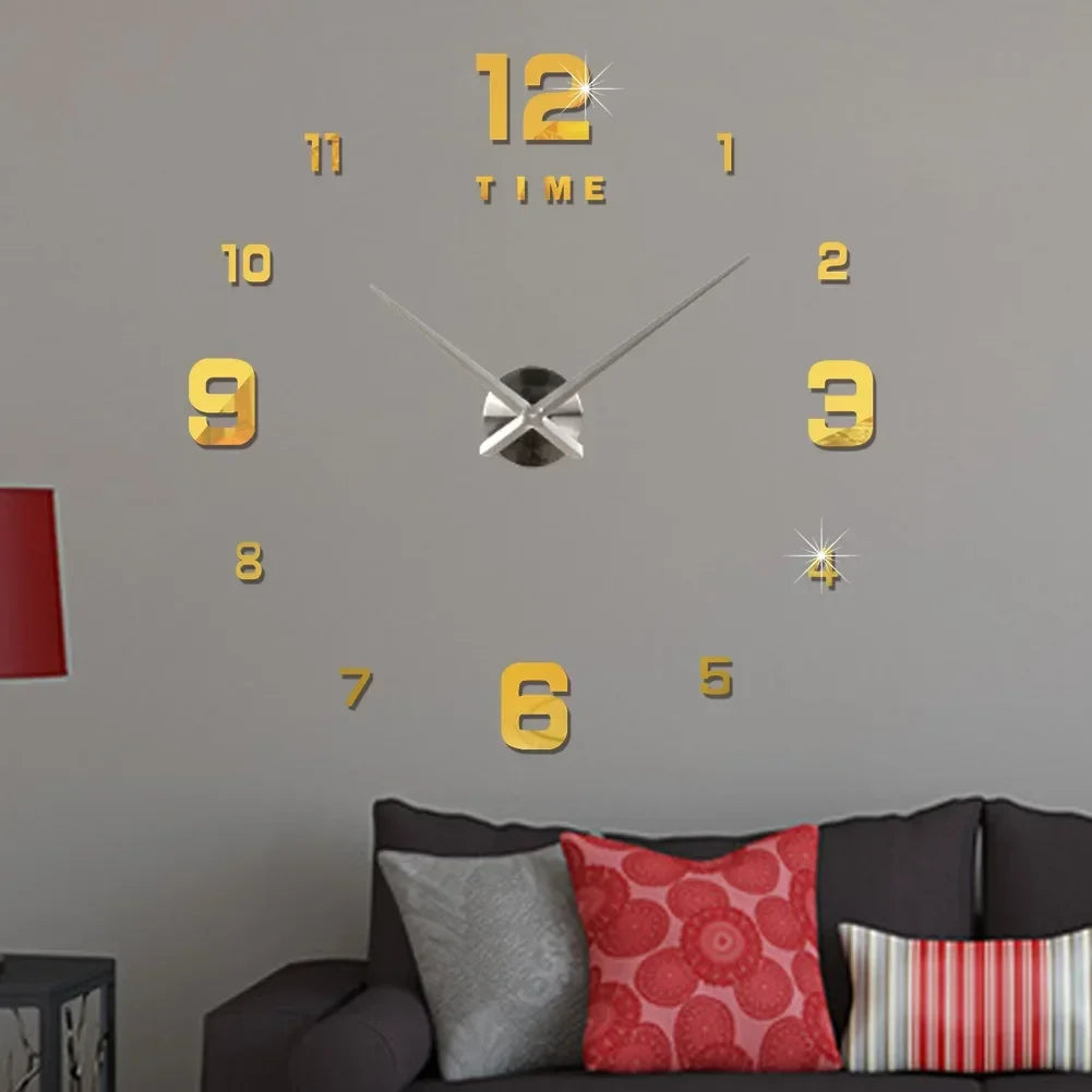 Luminous Decoration Digital Wall Clock Homes DIY Watches Frameless Decoration for Bedroom Families Living Room Stereo Led Peaceful Pleasures Health and Wellness