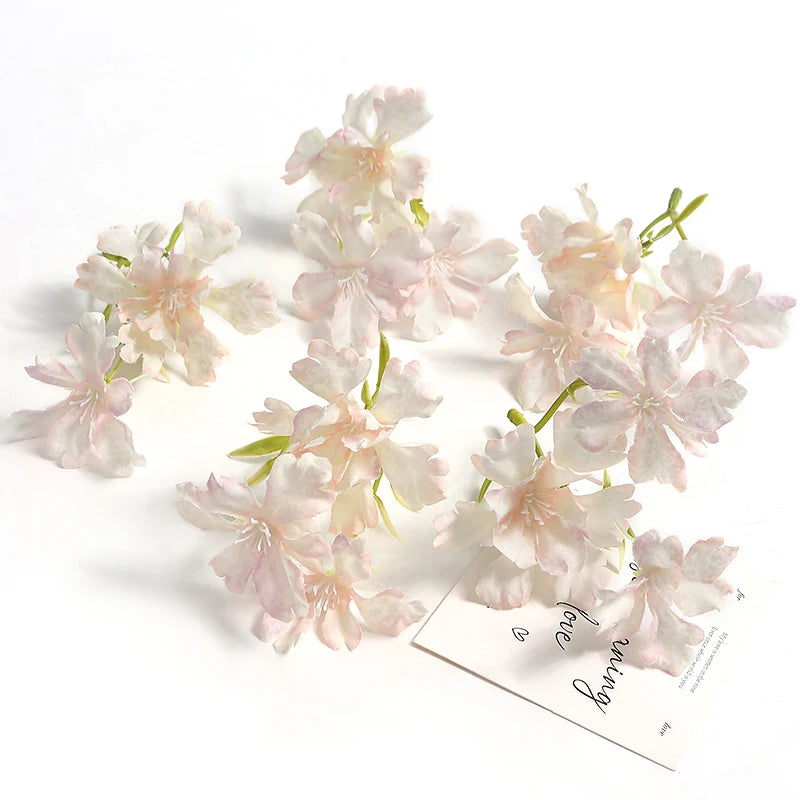 10pcs Silk Artificial Flower Heads – Wedding & Home Decor
