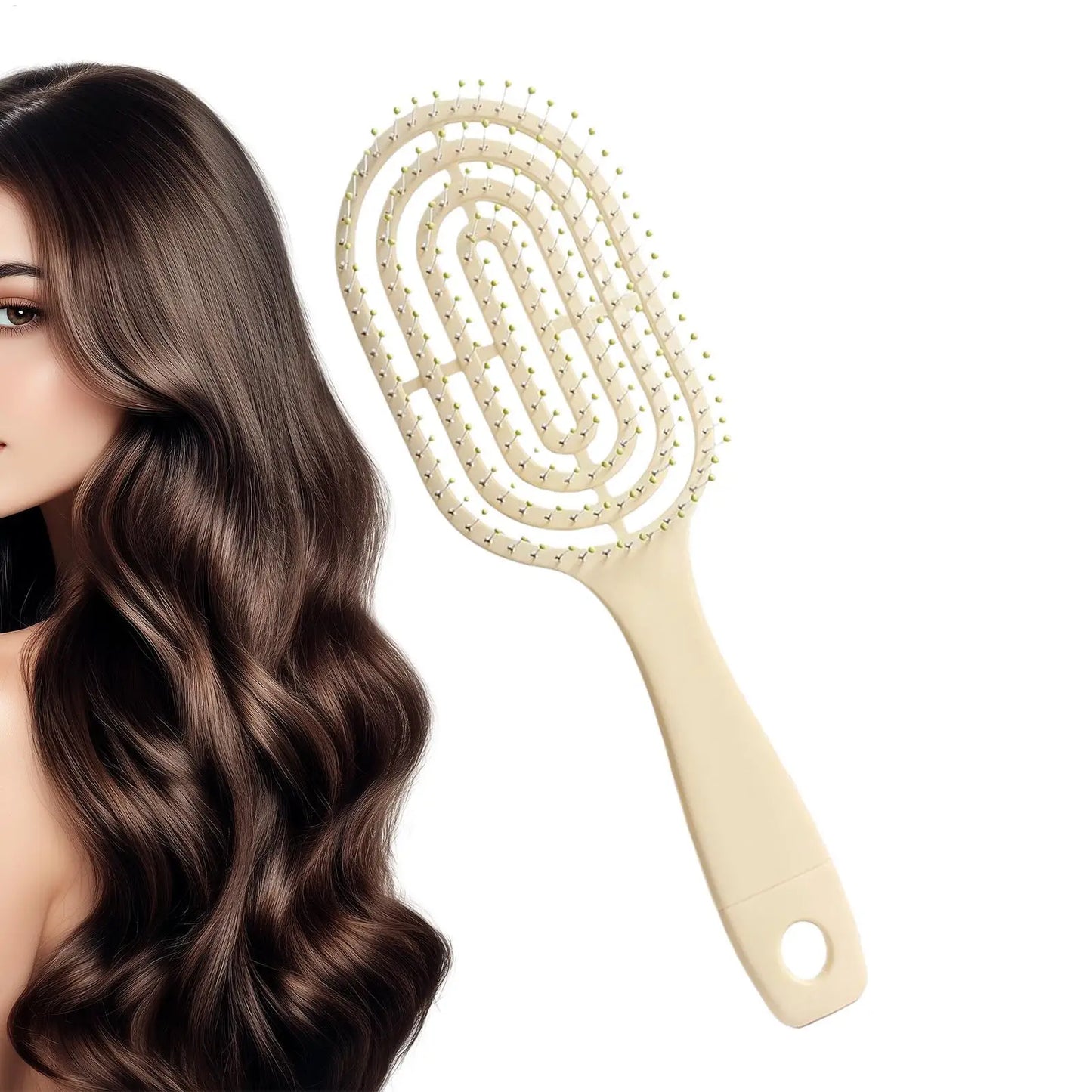 Anti-Static Detangling Hair Comb & Scalp Massage Brush