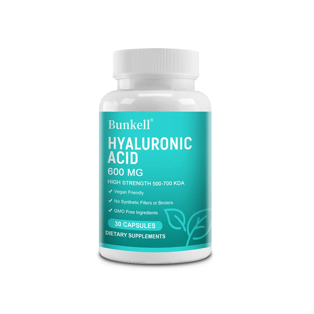 Hyaluronic Acid Capsules - 600 Mg Hyaluronic Acid Capsules - High Dose, 500-700 KDA - Non-GMO, No Synthetic Fillers or Binders Peaceful Pleasures Health and Wellness 30 count-1 bottle