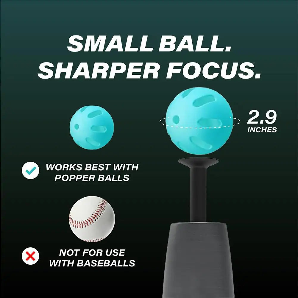 Baseball Tee Batting Trainer Set with 3 Practice Balls