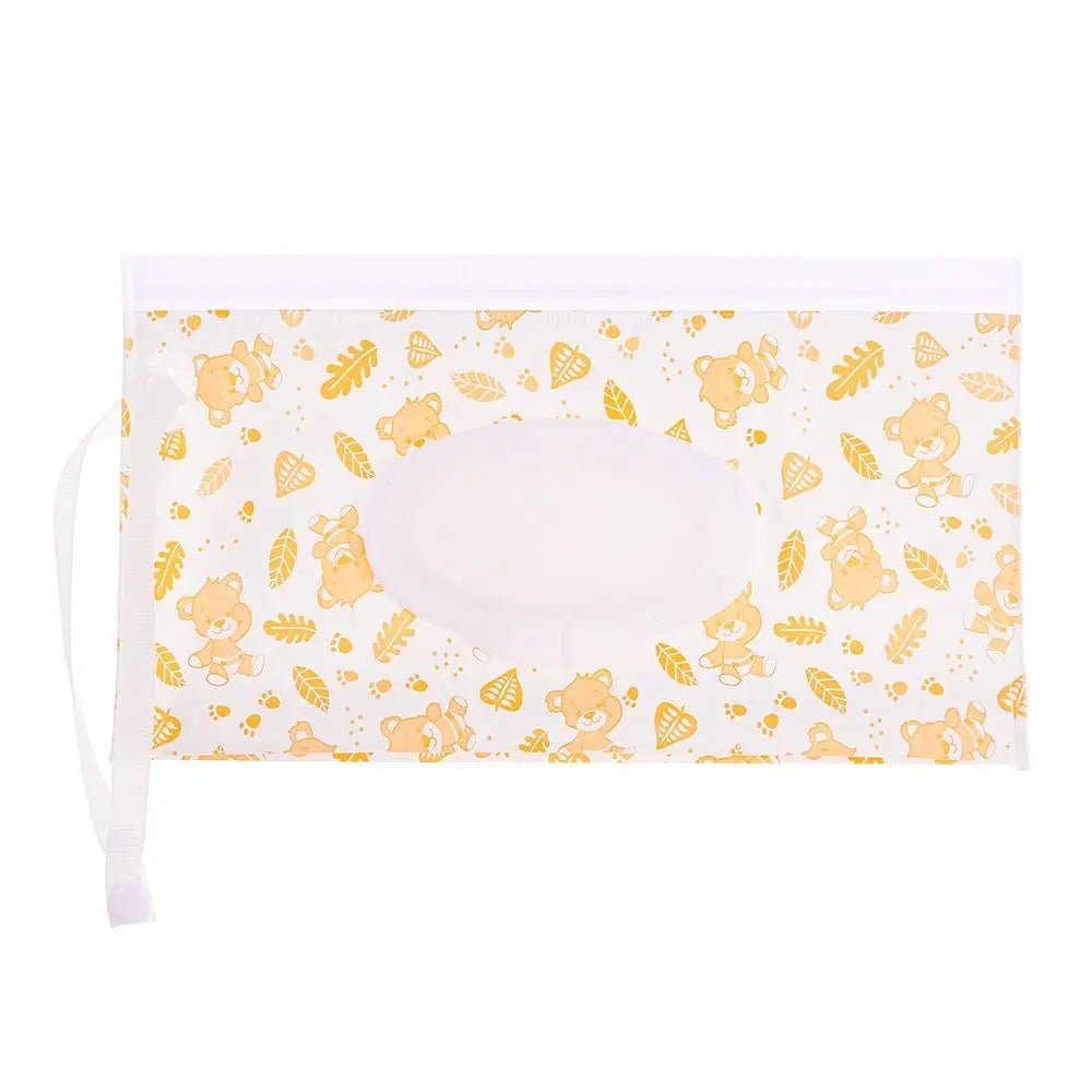 EVA Refillable Baby Wipes Pouch | Flip Cover Snap-Strap Holder