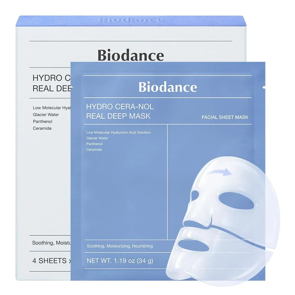 Biodance Real Deep Overnight Hydrogel Mask 4-Pack Peaceful Pleasures Health and Wellness blue