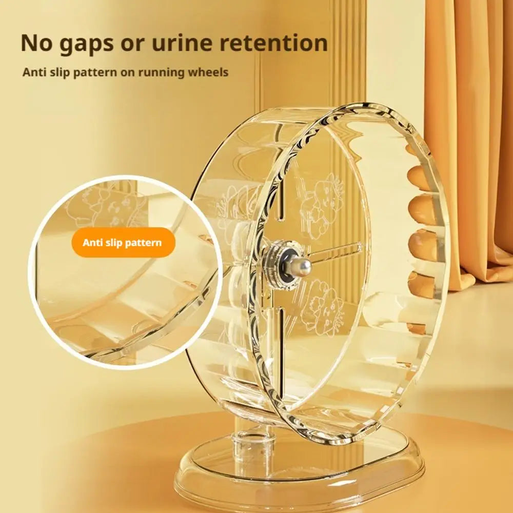Hamster Running Wheel Exercise Toy for Quiet Play Peaceful Pleasures Health and Wellness