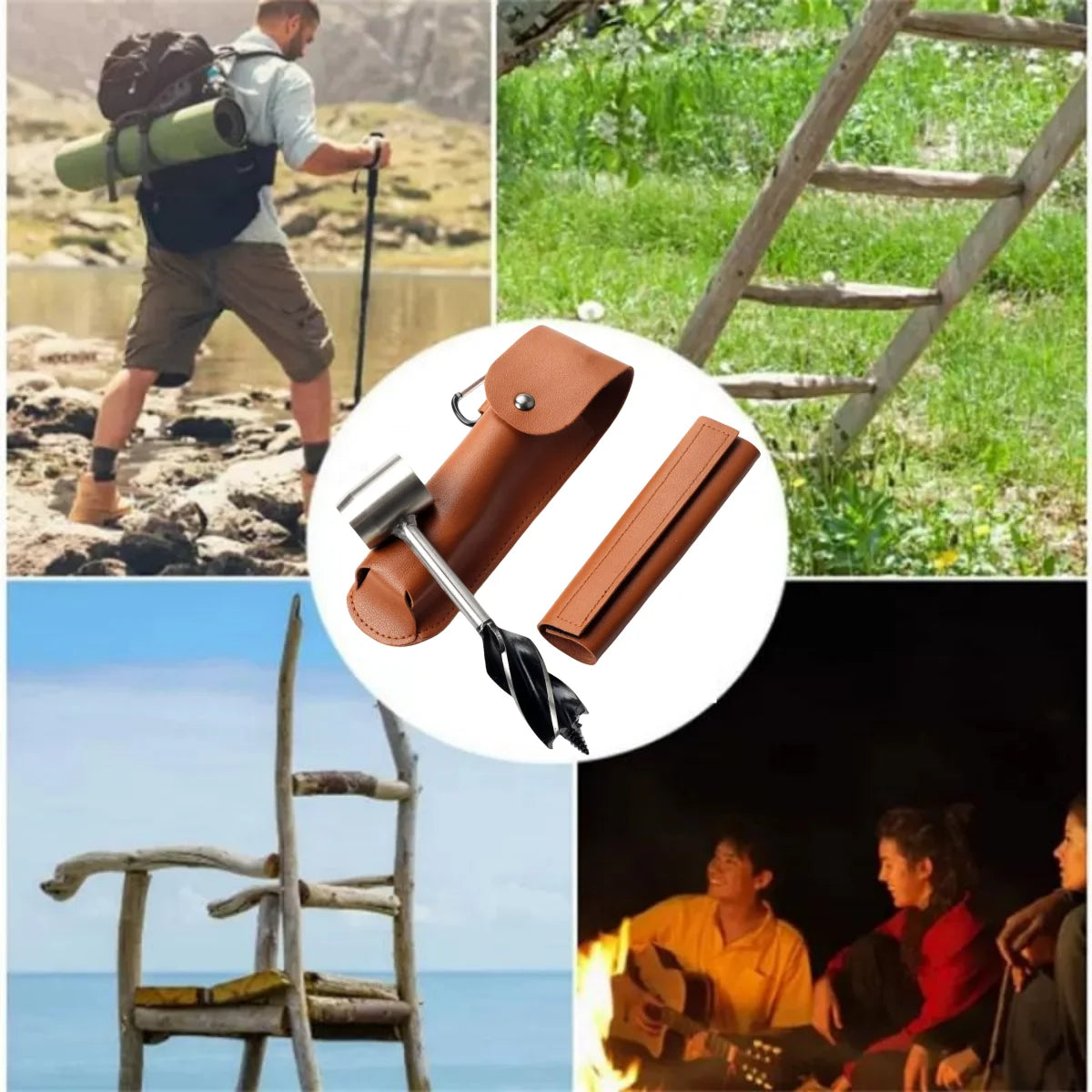 Hand Auger Self-Tapping Drill Bit – Wood & Survival Bushcraft Peaceful Pleasures Health and Wellness