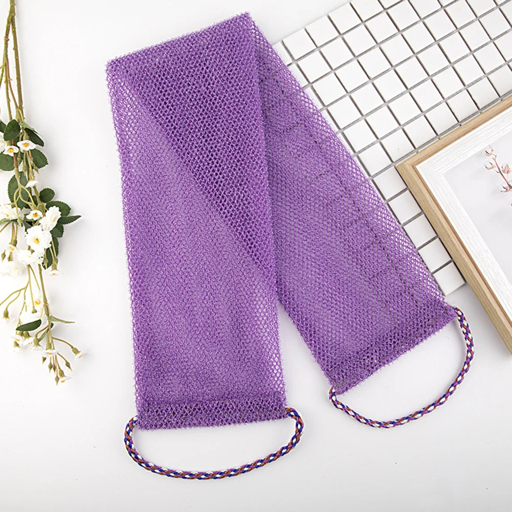 Back Scrubber For Shower Soft Comfort Bath Towel Exfoliating Washcloth Scrubber Quick Dry Africa Net Bath Cloth For Men Women Peaceful Pleasures Health and Wellness