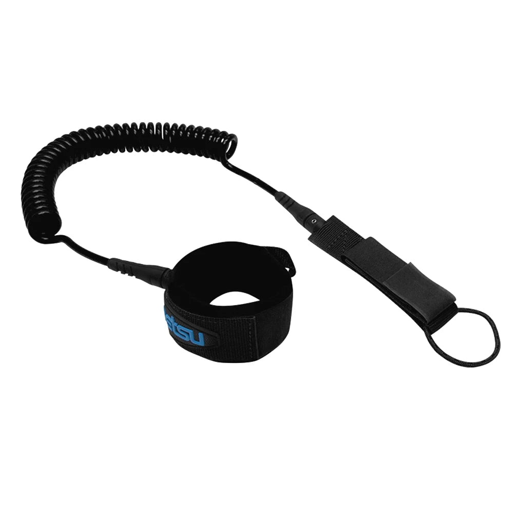 Coiled SUP Board Leash – TPU Ankle Strap for Paddle Boards Peaceful Pleasures Health and Wellness