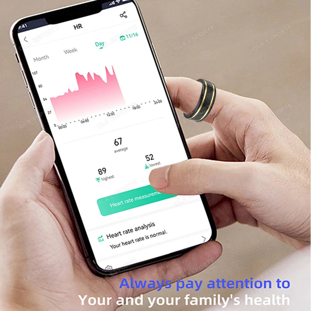 Smart Ring with Charging Case | Heart Rate, Sleep & Sport Monitor