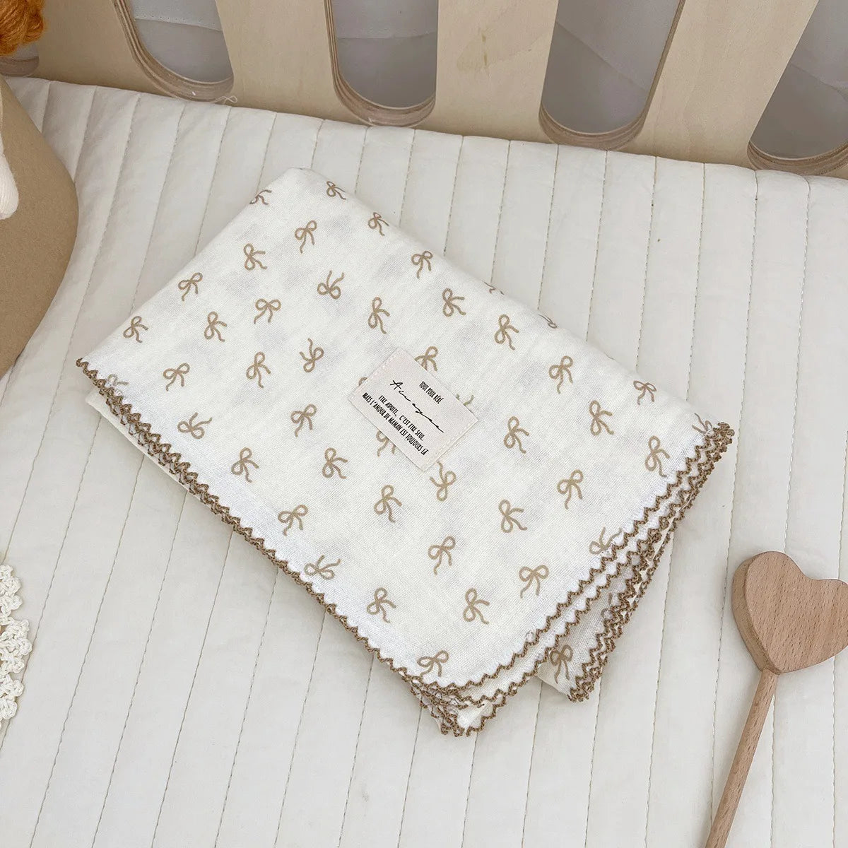 Baby Muslin Swaddle Blanket | 2-Layer Cotton & Bamboo Gauze