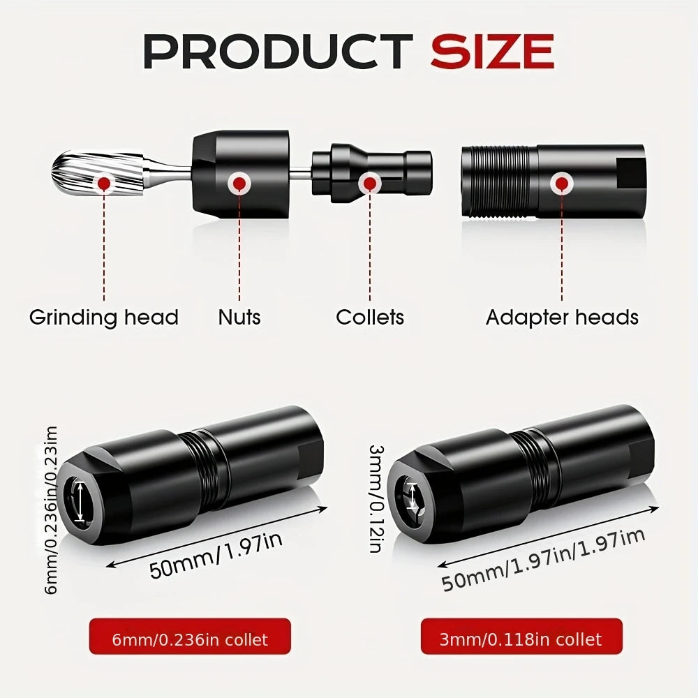 3 Universal Thread Adapter Fitting Angle Grinder Interface Converter