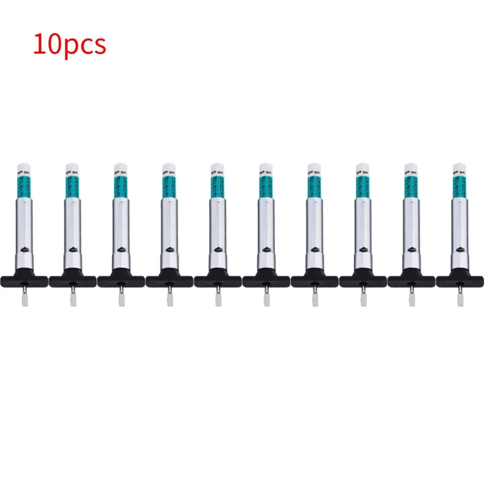 Universal Tire Tread Depth Gauge Tool for Safe Driving Peaceful Pleasures Health and Wellness 10pcs