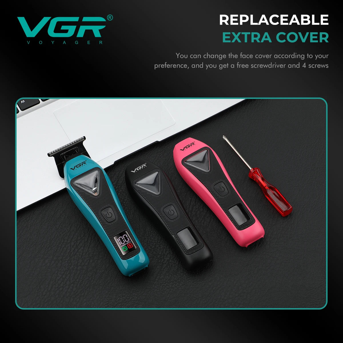VGR new magnetic levitation electric hair clipper high-end oil head carving hair clipper 10000 RPM high-end push shear V-035T Peaceful Pleasures Health and Wellness