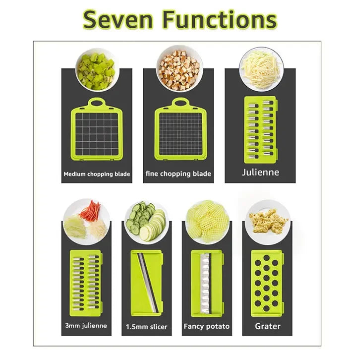 Vegetable Chopper Multifunctional Grater Cutter Kitchen Tools Peaceful Pleasures Health and Wellness