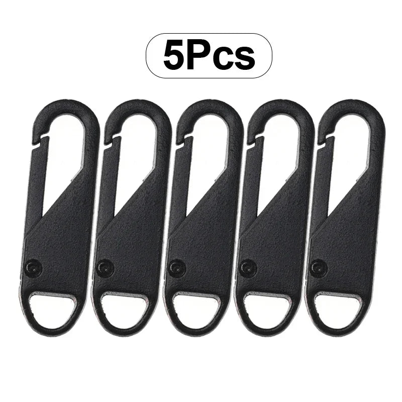 Universal Metal Zipper Sliders – 5pc DIY Repair Kit