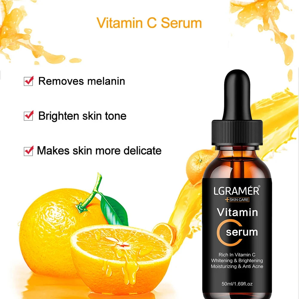 Vitamin C Face Serum – Brightening & Pore Minimizing Essence Face Serum Peaceful Pleasures Health and Wellness