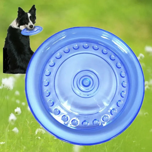 Dog Flying Disc Toy – Bite-Resistant Outdoor Frisbee for Dogs Dog Frisbee Toy Peaceful Pleasures Health and Wellness