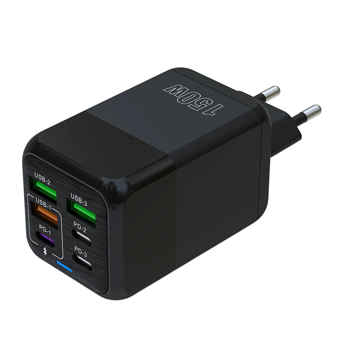 150W 6-in-1 Multi-Port Fast Charger | 3 USB + 3 PD
