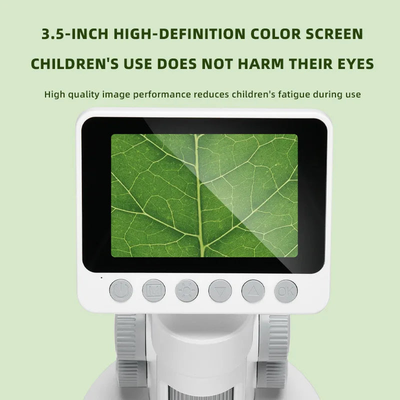 Handheld Microscope Digital Fhd1080P 3.5" Screen for Photo/video Observe Outdoor Tool Portable Pocket Microscope Peaceful Pleasures Health and Wellness