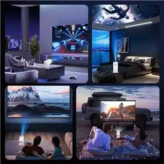 Smart 1080P 4K Android 13 Home Projector | 230 ANSI Auto Keystone Peaceful Pleasures Health and Wellness