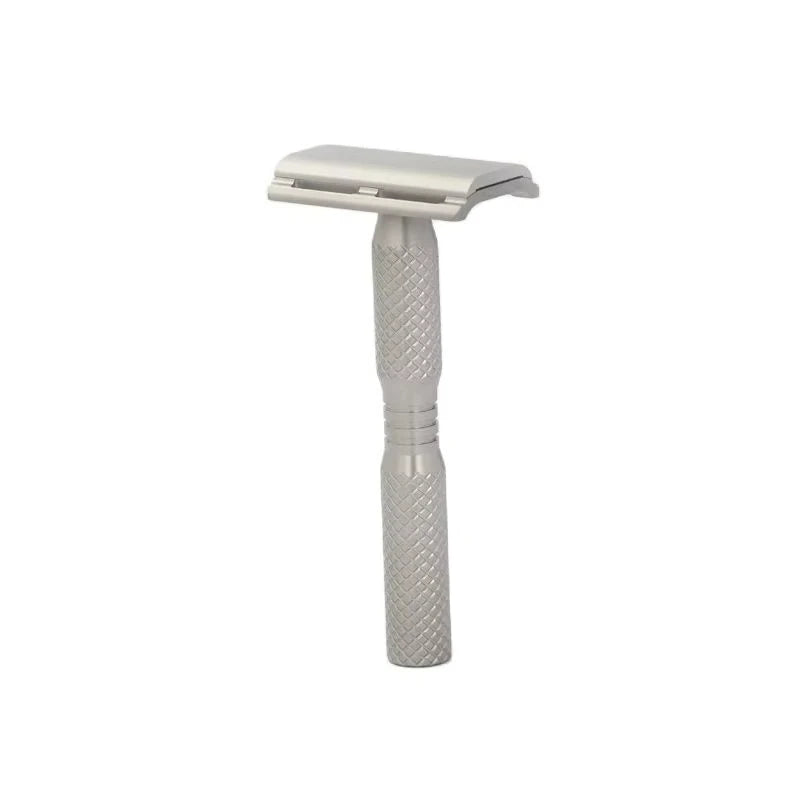 2026 New Arrival！YAQI Ghost Cross Grain Pattern Titanium Light Weight Safety Razor Peaceful Pleasures Health and Wellness