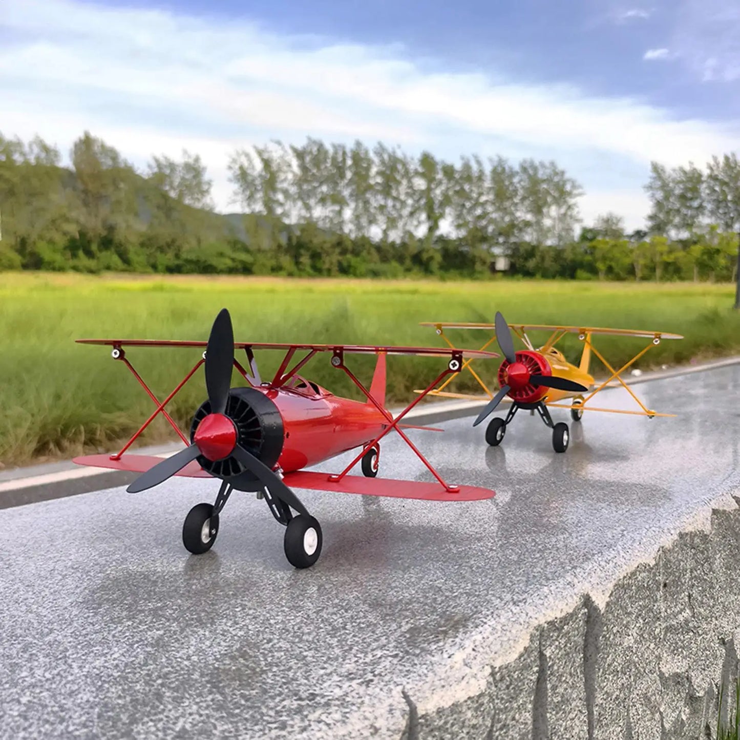 Metal Airplane Weathervane Wind Spinner | Garden & Lawn Decor