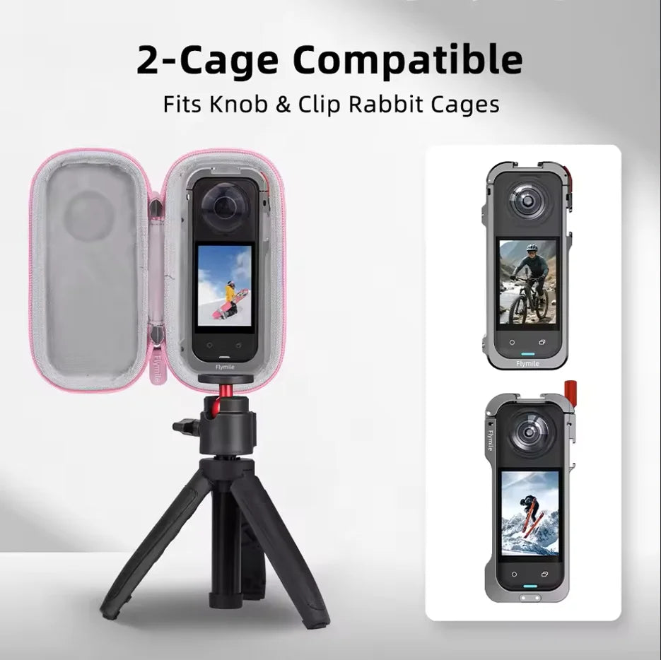 Insta360 X4/X5/X3 Rabbit Cage Hard Carrying Case – Anti-Scratch